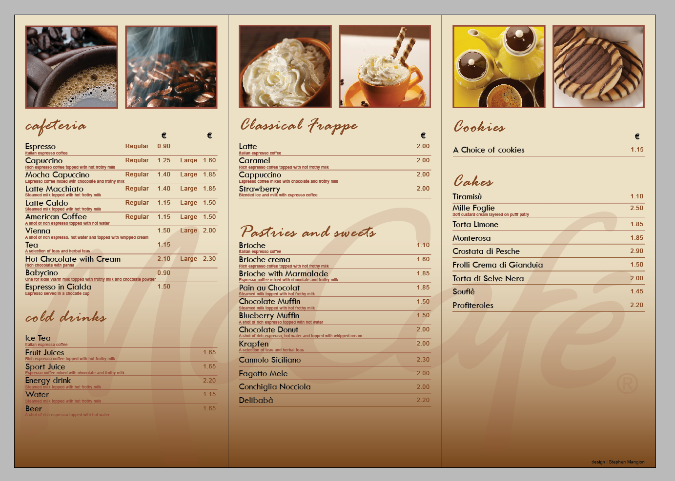 Coffee Menu Design