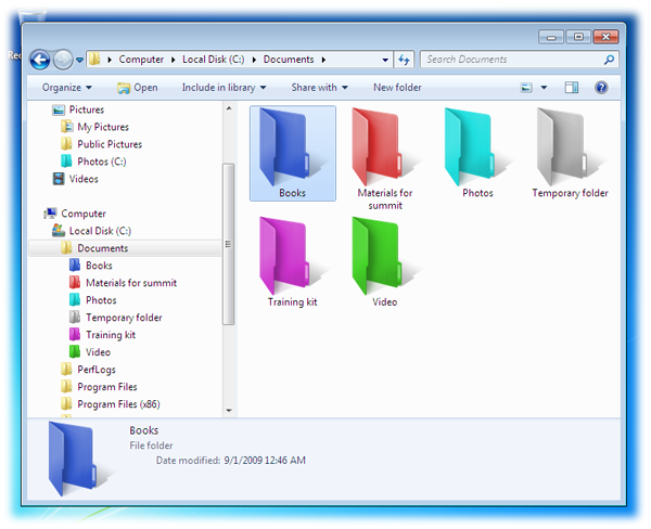 Color Folder Icons Windows 7 Free Download Color Folder Icons Windows 7 Free Download