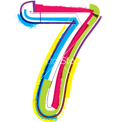 Colorful Number Fonts