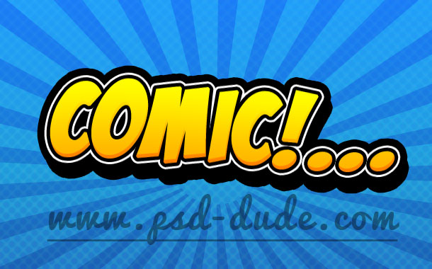 Comic Book Text Photoshop