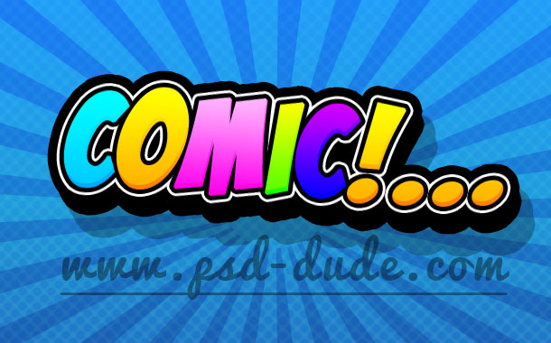 Comic Book Text Photoshop