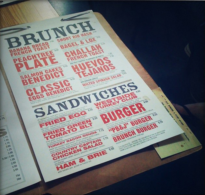 Cool Restaurant Menu Designs