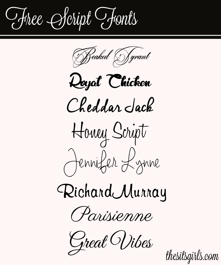 Best cursive fonts