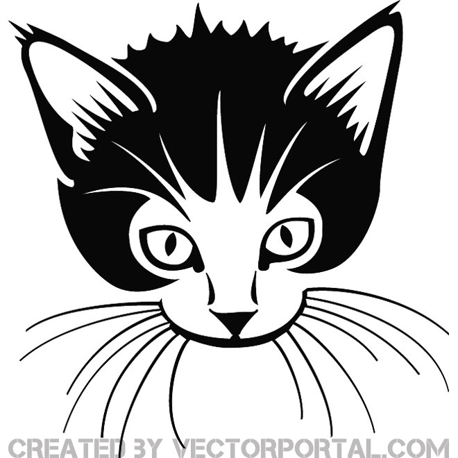 Cute Cat Vector Free