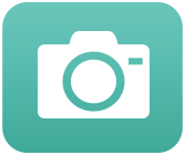 Digital Camera Icon White