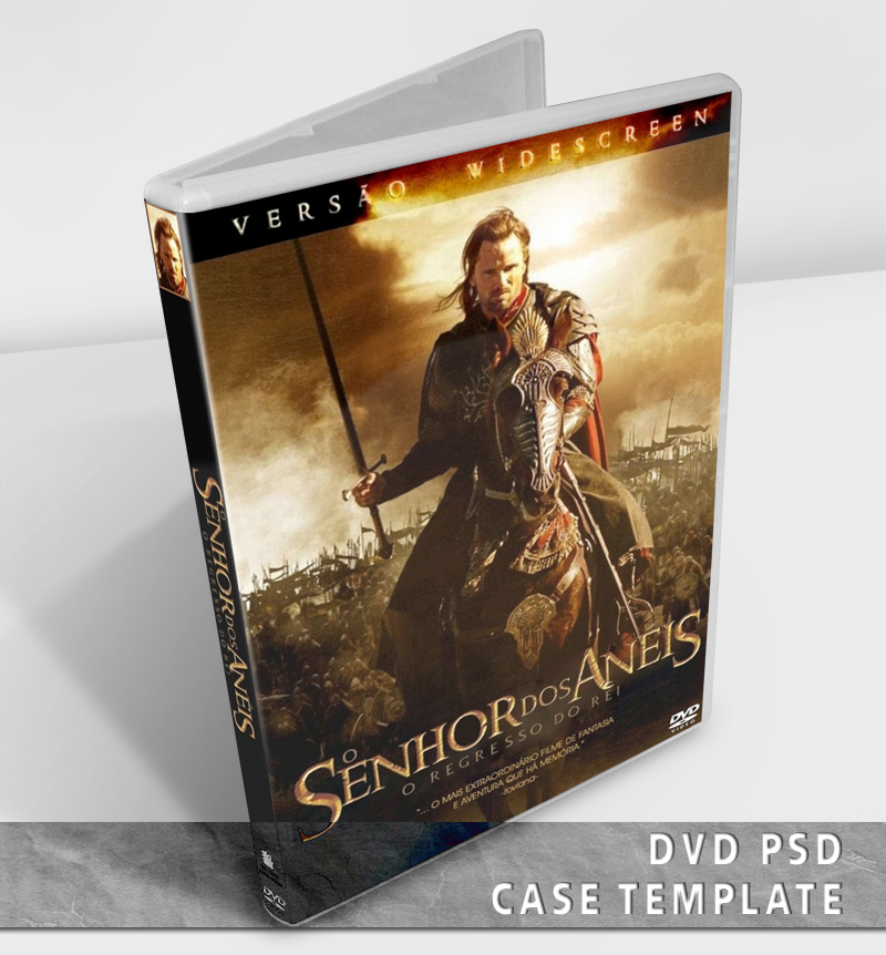 DVD Case Template PSD