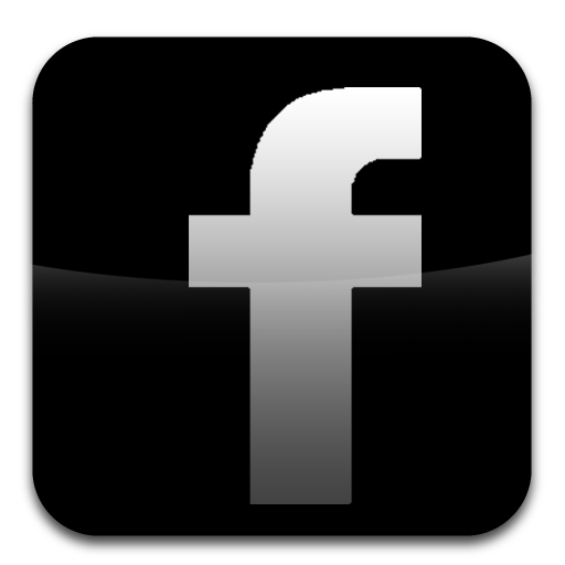 facebook logo black and white