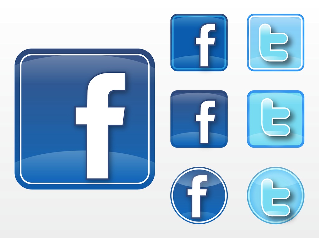 Facebook Twitter Logo Vector Free