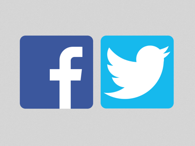 17 Twitter And Facebook Logo Vector Images