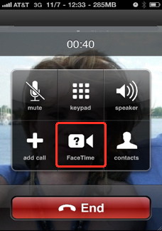 FaceTime Icon On iPhone 4