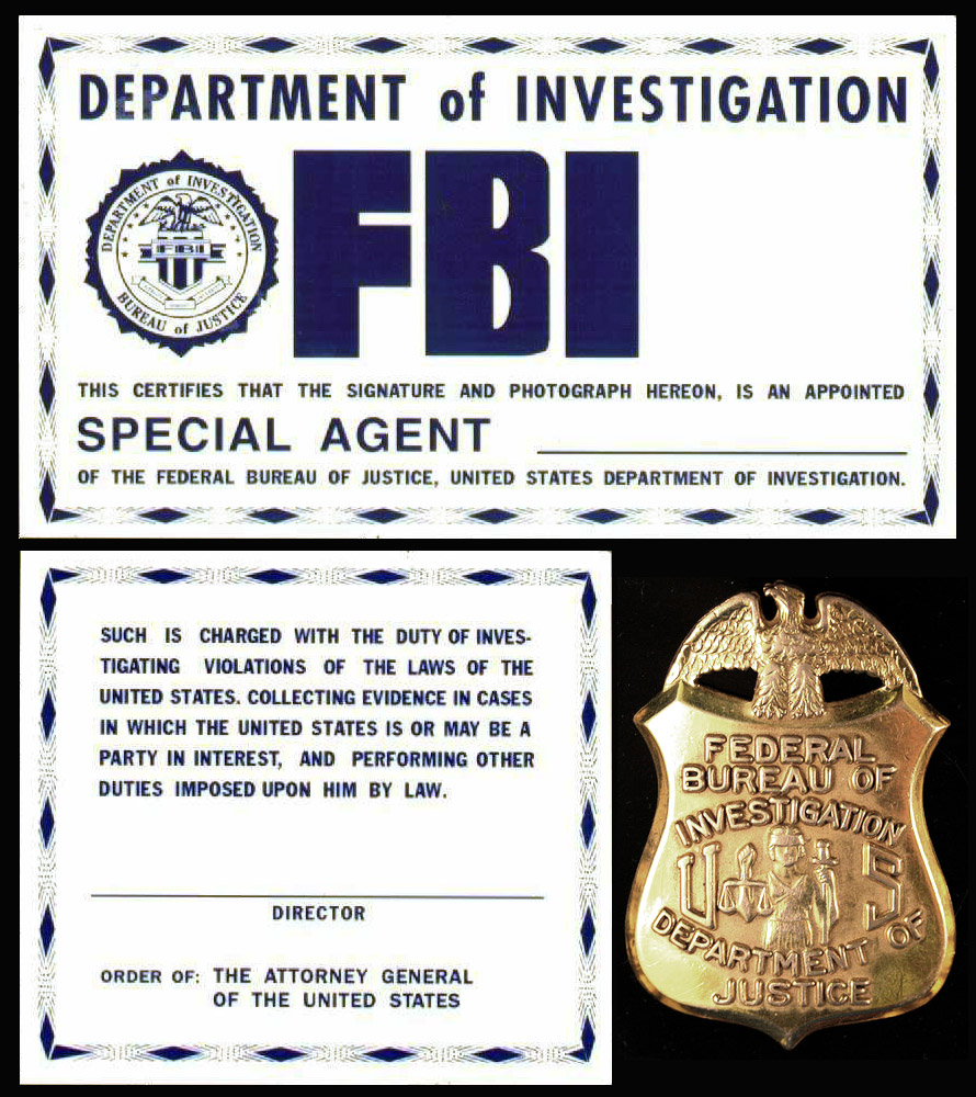 FBI ID Card Template