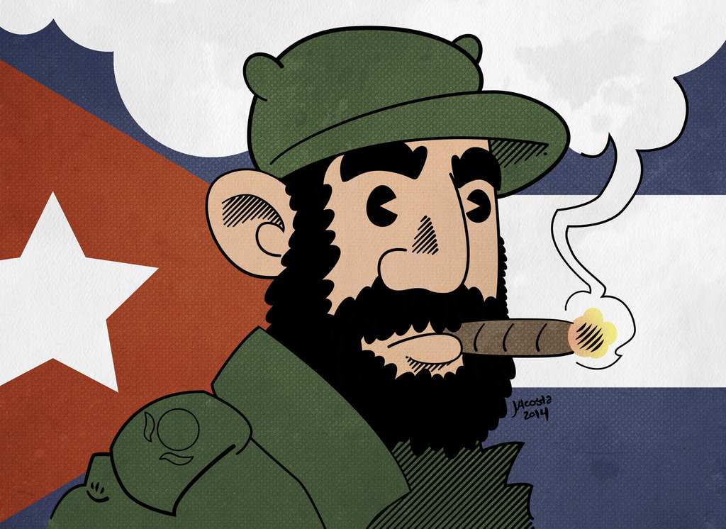 Fidel Castro Caricature