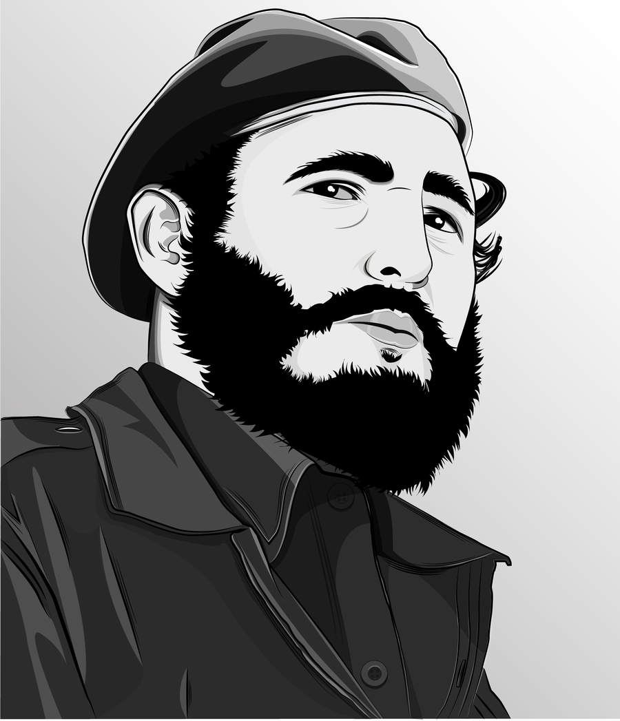 Fidel Castro Drawing
