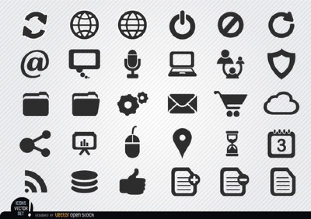 Flat Icons Vector Free