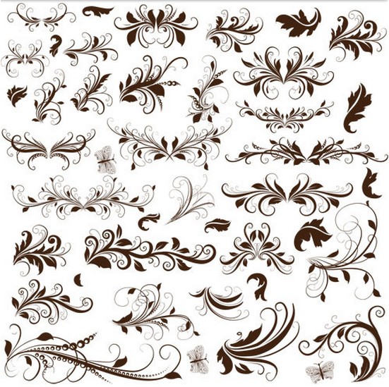 Floral Ornaments Vector