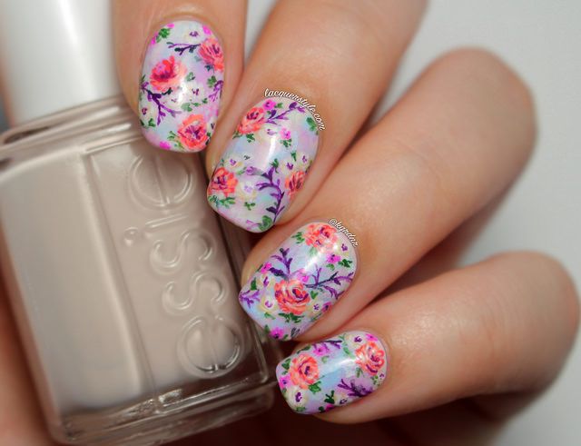 Floral Pastel Nail Polish