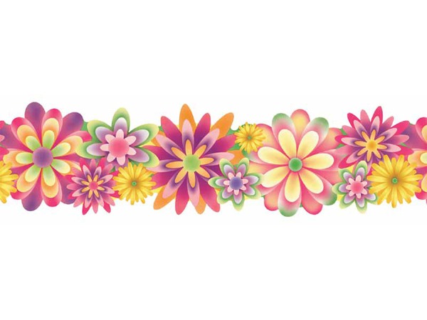 Flower Border Clip Art Flower Border Clip Art