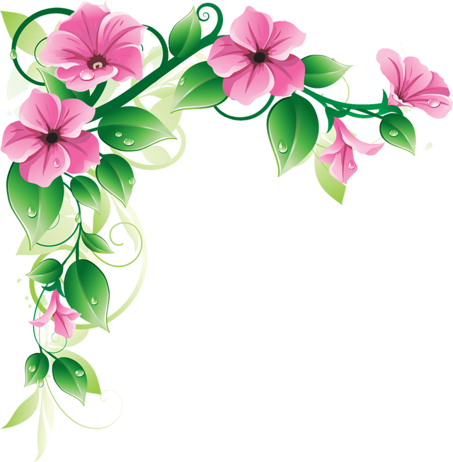 Flower Border Design Clip Art