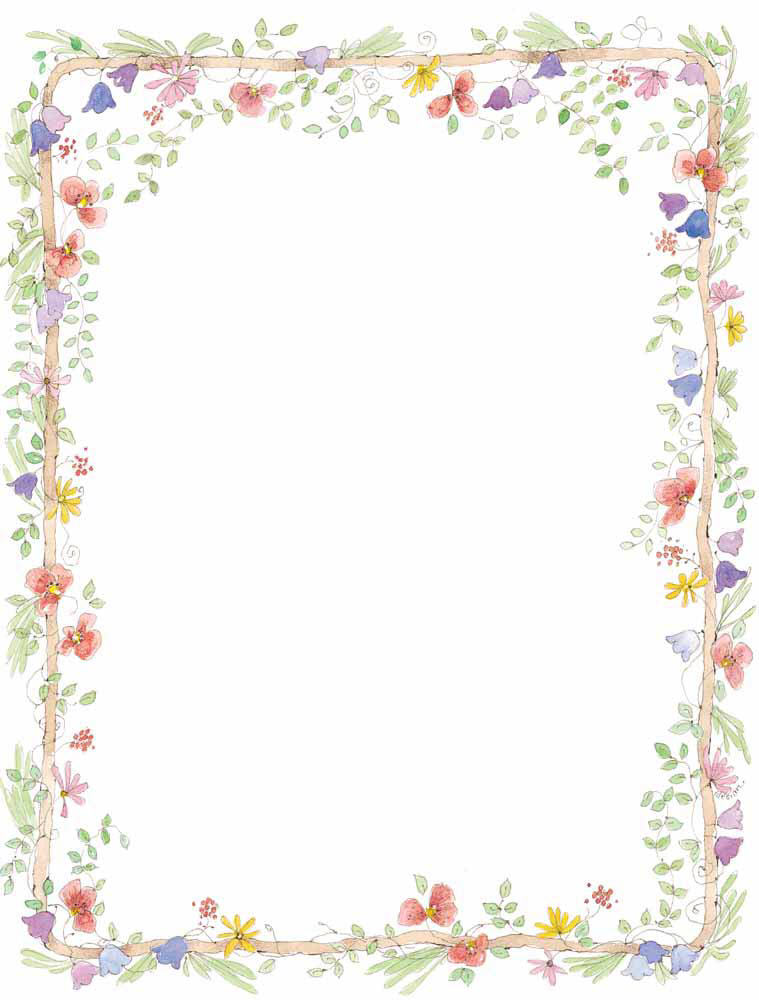 Flower Page Border Clip Art Free