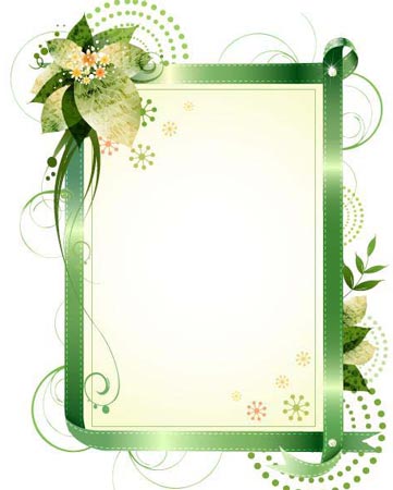 Flower Vector Floral Frame