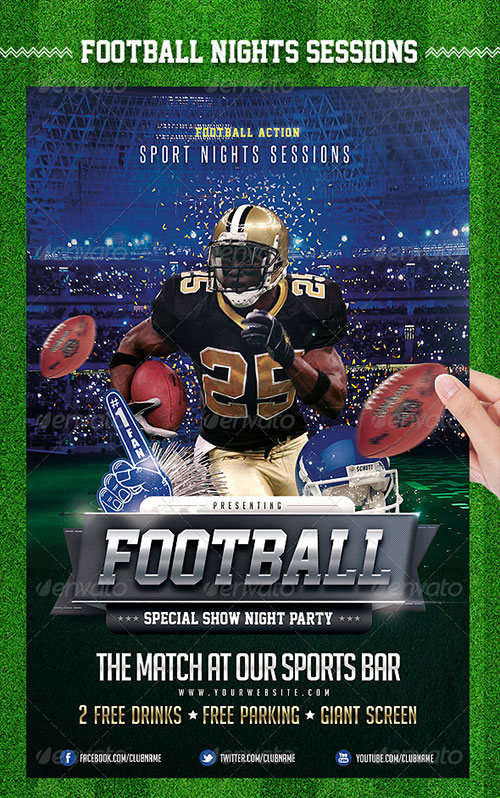 Football Flyers Templates Free