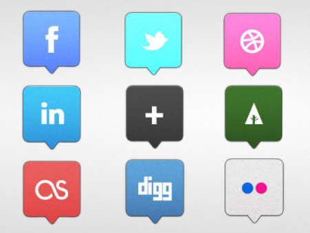 Free 3D Social Media Icons Free 3D Social Media Icons