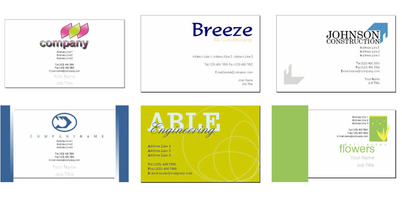 17 Business Cards Templates Free Downloads Images