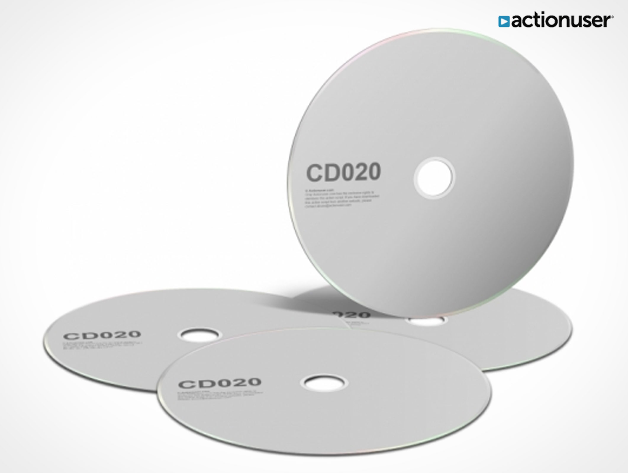 Free CD Template PSD Mockup