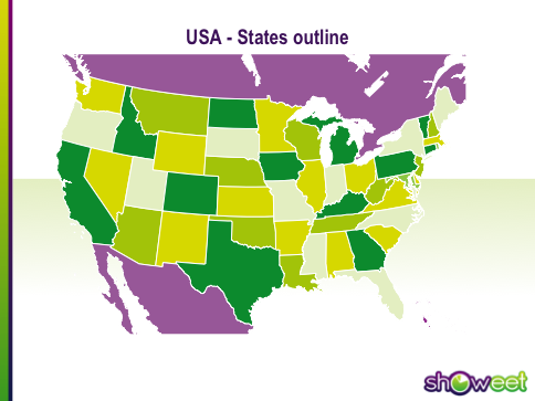 Free Editable PowerPoint Maps USA