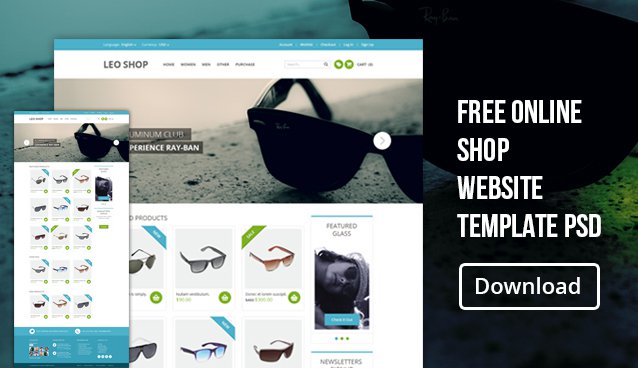 Free Online Store Website Templates