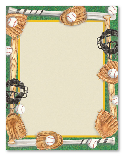 Free Printable Baseball Stationary Border