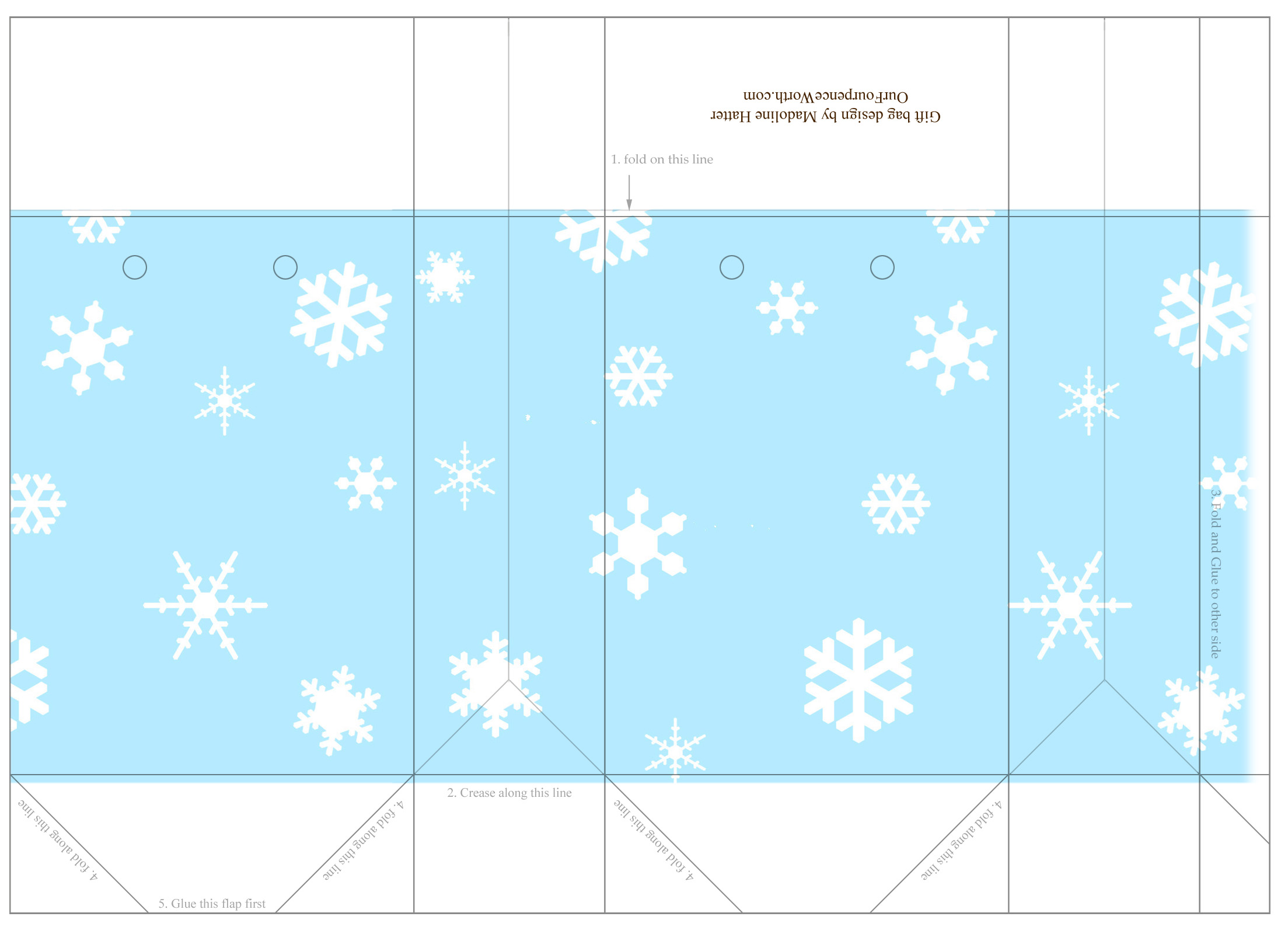 Free Printable Gift Bag Template