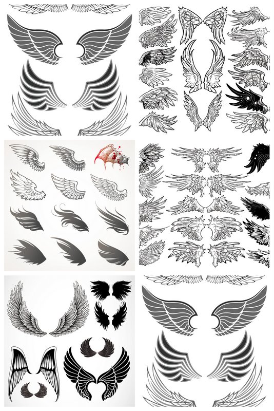 Free Vector Angel Wings Clip Art