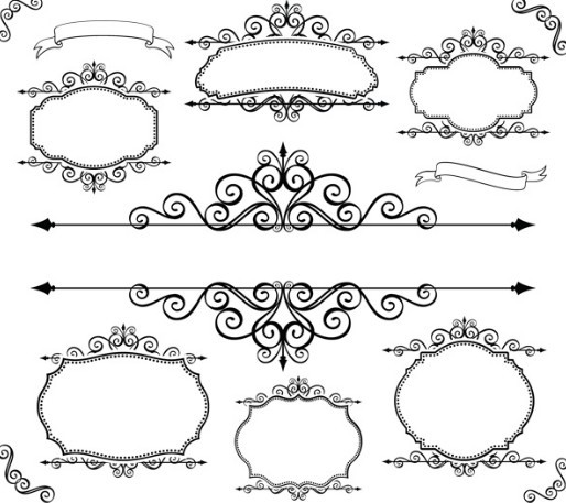 Free Vector Borders and Frames