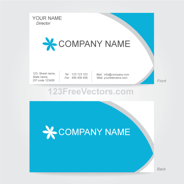 Free Vector Business Card Design Templates