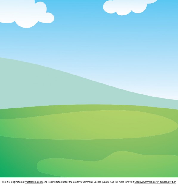 Free Vector Cartoon Landscape