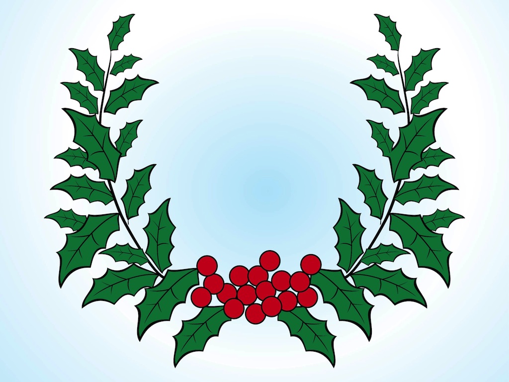 Free Vector Christmas Wreath Clip Art