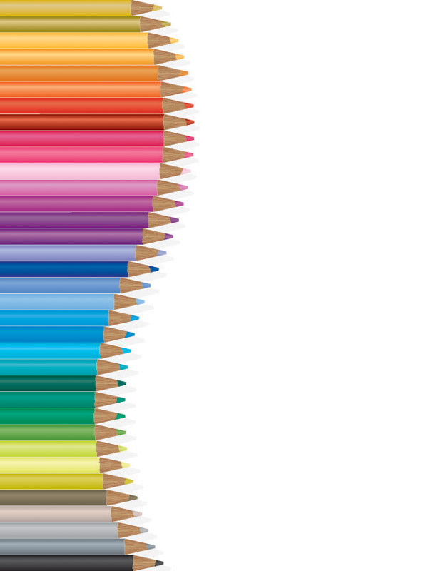 Free Vector Colored Pencils