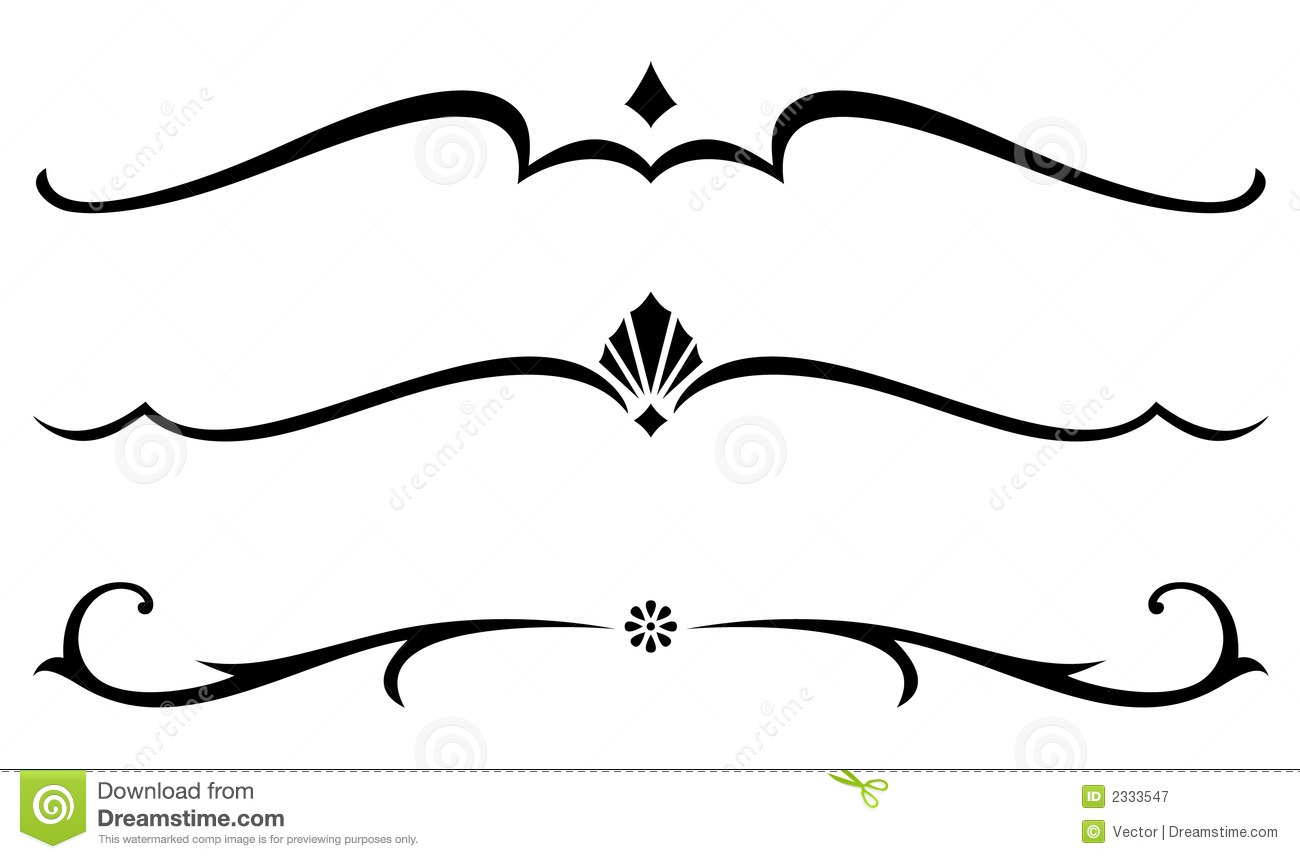 Free Vector Decorative Line Clip Art