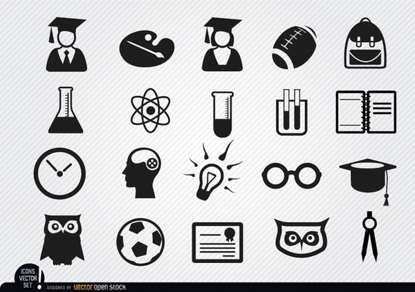 Free Vector Icons School Free Vector Icons School