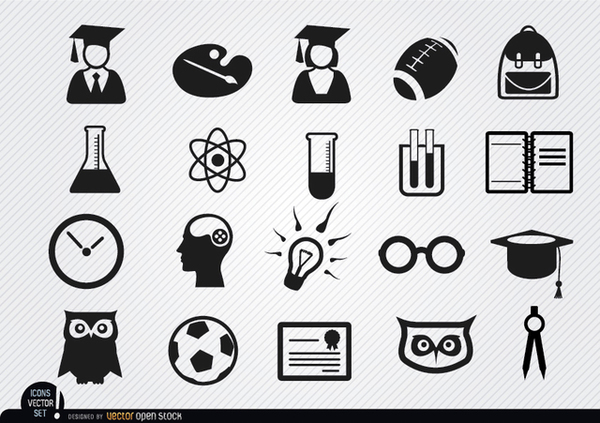 Free Vector Icons School