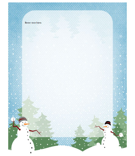 Free Word Holiday Templates