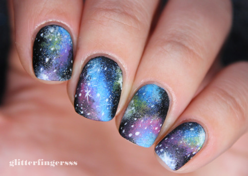 Galaxy Matte Nails Galaxy Matte Nails