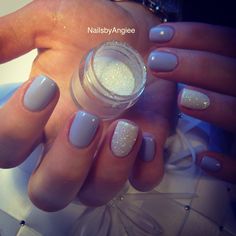 Gel Nail Designs with Glitter