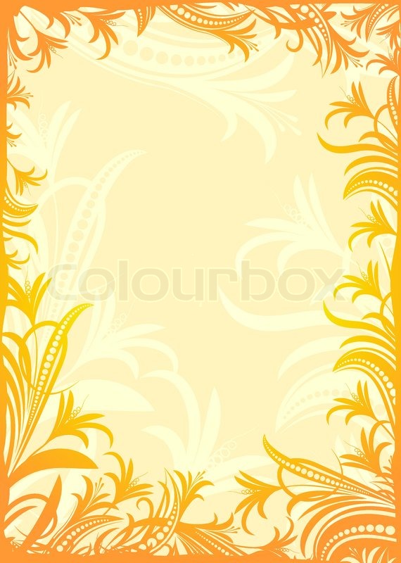 Gold Corner Swirl Clip Art