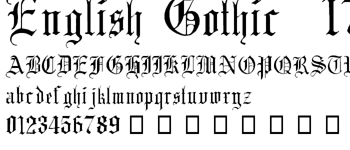 Gothic Medieval Fonts