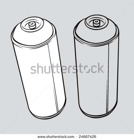 Graffiti Spray Can Vector