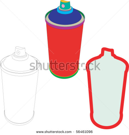 Graffiti Spray Can Vector