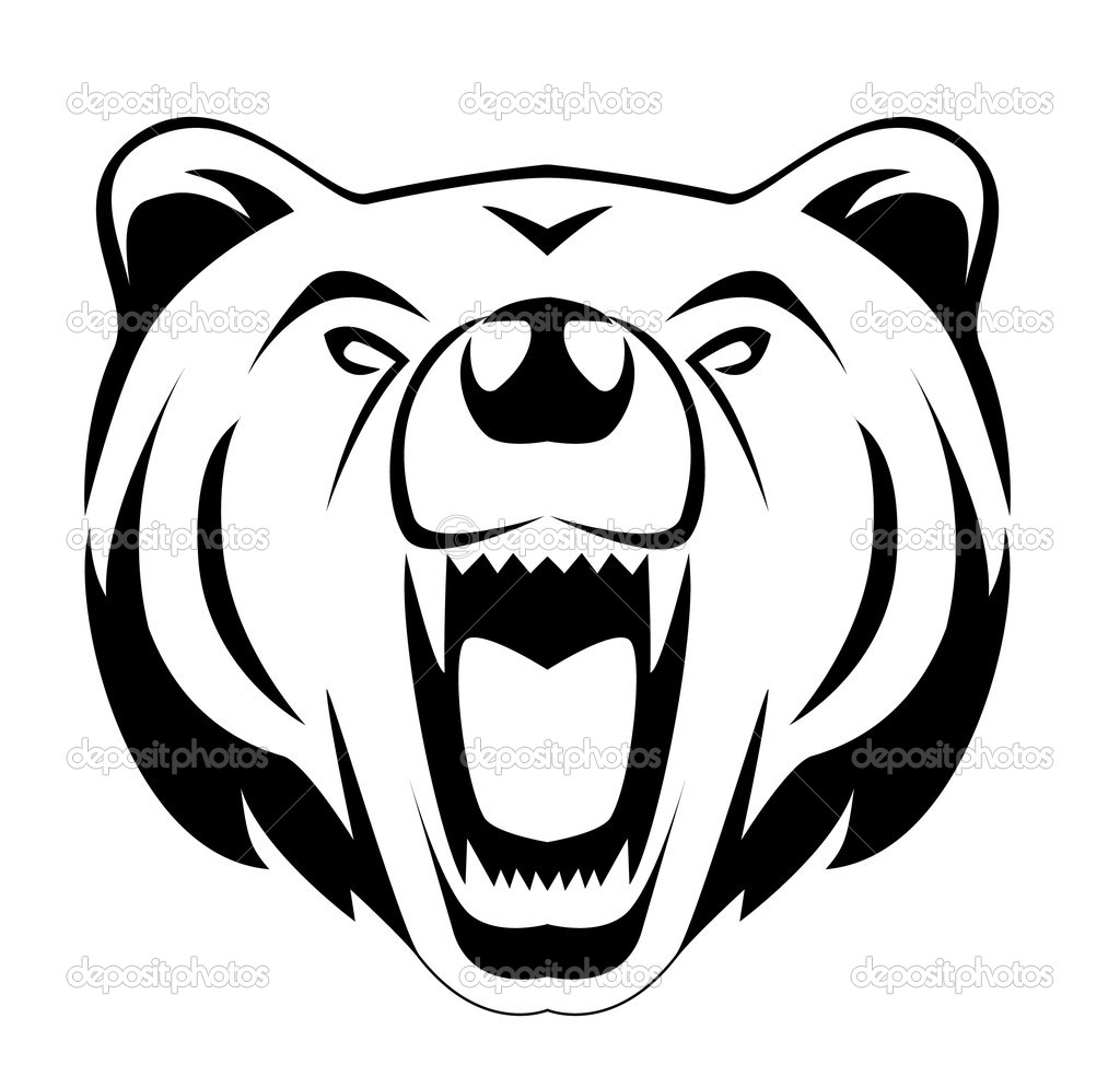 Grizzly Bear Head Clip Art