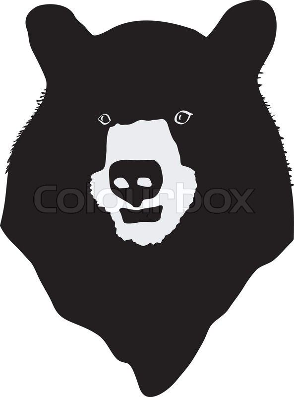 Grizzly Bear Head Silhouette